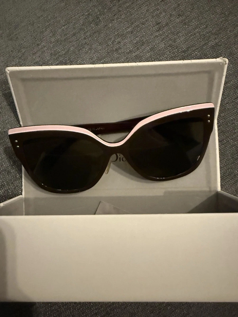 Dior Exquise Pink and Brown Cat Eye Women\'s Sunglasses Sell Christian Dior Exquise Cat-Eye Sunglasses - Brown/Pink  main image 3