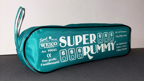 Weico Super Rummy Spiel 99045 große Steine Anleitung & 1 Halteung fehlen grün - Bild 4 von 9