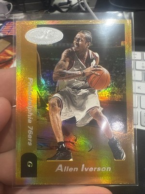 2000-01 Fleer NBA Hoops Allen Iverson #18 Hot Prospects Philadelphia 76ers HOF