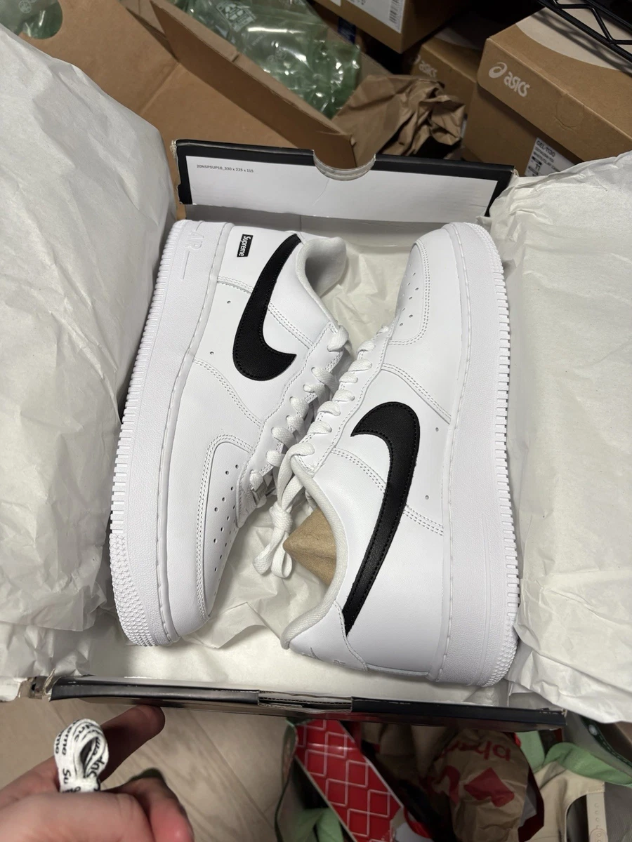 Nike Air Force 1 x Supreme Low Box Logo - White for Sale