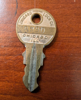 Chicago Lock Co. RW90 Key - Chicago IL