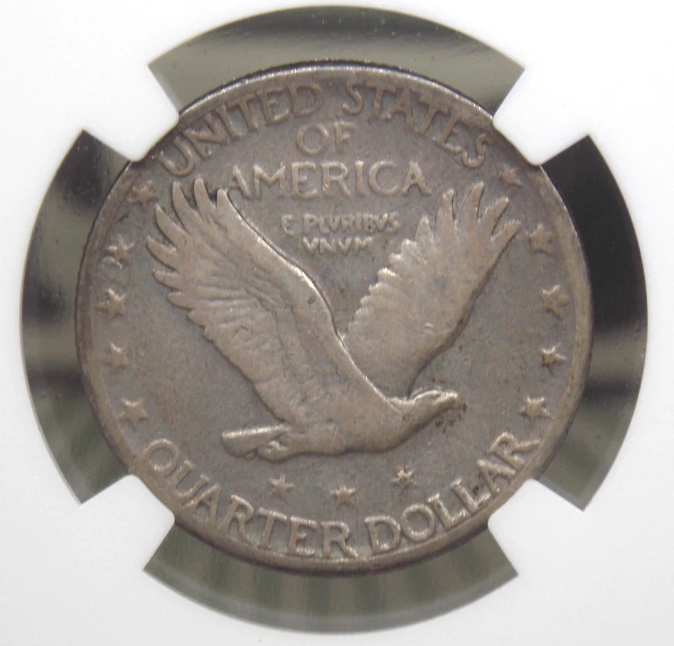 1923 "S" Standing Liberty SILVER Quarter 25c NGC F12 #007 Fine 🗝️KEY🗝️ECC&C - Image 2 of 4