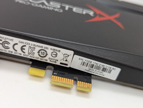 Creative Sound BlasterX AE-5 Plus 32-bit PCIe gaming sound card DAC SB1740 READ - Picture 8 of 17