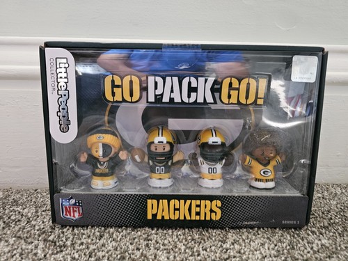 Fisher-Price Little People Paquete de 4 Figuras Green Bay Packers Juego de Coleccionista - Imagen 3 de 6