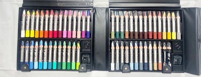 STABILO STABILOTONE 54 COLOR SET WITH VINTAGE CASE #bf1d8a