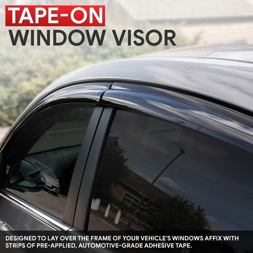 Window Visors Sun Guard Rain Deflector Vent for Honda Civic Hatchback 2017-2021 - Picture 2 of 5