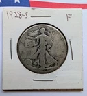 1928-S Liberty Walking Half Dollar, 90% Silver Coin, Classic Roaring 1920's