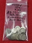 Picker's Delight Bag of $3.50 MIXED DATE CIRC 90% Silver Roosevelt Dimes  #T0394