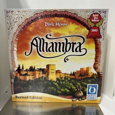Alhambra: Revised Edition. NEW.  Game & Scoring Board + Tile Dispenser +Artwork