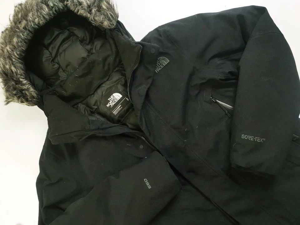 HOT Men's THE NORTH FACE @ 550 GORETEX PARKA DOWN FUR HOODED PUFFER BLACK Coat S - Image 2 of 4