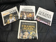 SF Chronicle LOT  Warriors Champs Again Golden Moment Comeback Completed 73 Wins