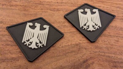 2x Emblem/Patch Bundesadler für Cobra Adder/RX/R9/Siege 300
