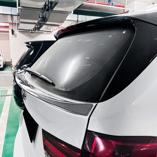 1x Carbon Look Rear Trunk Spoiler Lip Wing Fit For BMW X5 F15 M Sport 2014-2018 - Picture 11 of 16