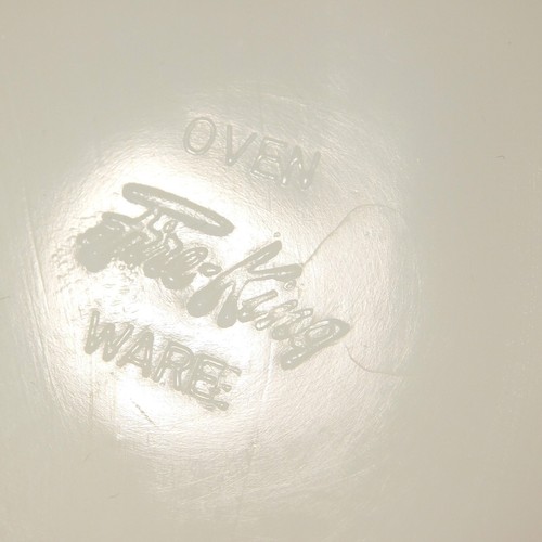 Vtg FIRE KING Oven Ware Lot 2 White Milk Glass Mixing Bowls 7"Diameter 5!/2" Ht - Picture 3 of 8