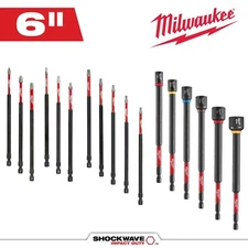 Milwaukee 6 Inch Shockwave Impact Driver Bits & Nut Drivers All Sizes SHIPS NOW!