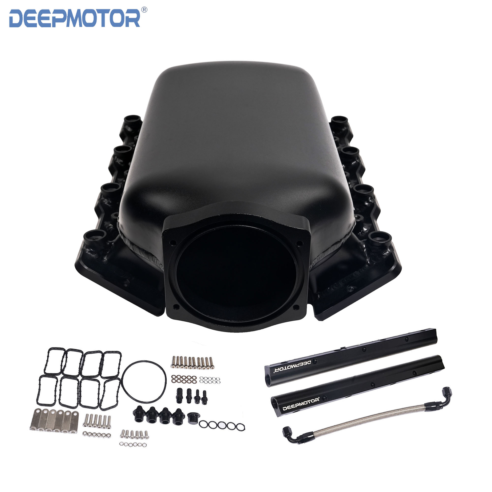 LS3 L92 102mm Low Profile Gen II Intake Manifold 9.65L Big Volume +Fuel Rail BLK