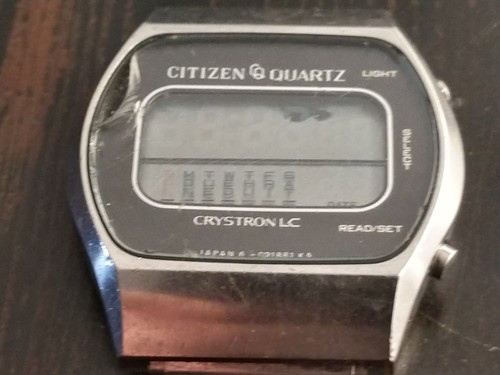 Vingtage 1970's Citizen 40-2273 Crystron LC Quartz Watch LCD DIGITAL | eBay