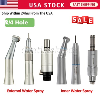 Dental Low Speed Contra Angle Straight Handpiece Motor 2/4H Inner/External Spray