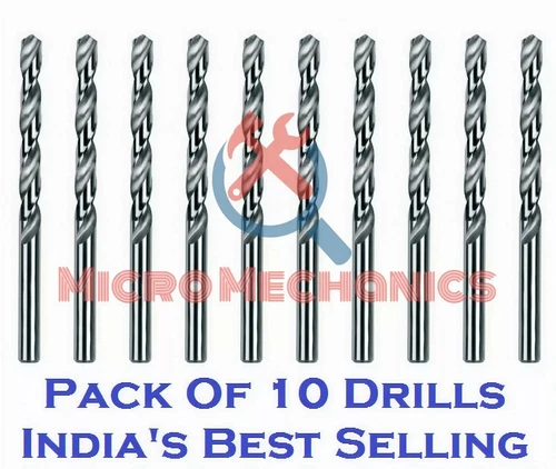 HSS Parallel Shank Twist Drills Dia 5.11MM Jobber Series Pack Of 10 India's Best
