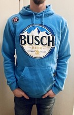 Upcycled Custom Sweatshirt Reworked Busch Light Beer Size S/M