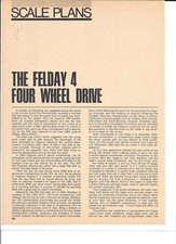 1966 BRM F1 Type 83 H-16 Slot Car Scale Plans Vintage Mag Article PHOTOCOPY