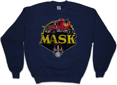MASK VINTAGE LOGO Sweatshirt Pullover Cartoon Kult TV Series Retro 80s Mask