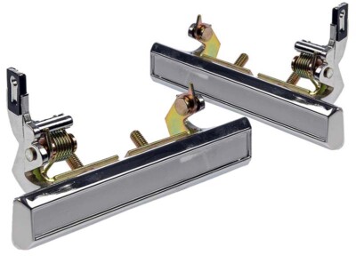 New Chrome Outside Door Handle Set L&R PAIR / Fits Listed GM Models Exterior