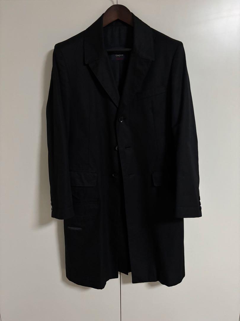 Yohji Yamamoto Regulation Black Doctor Jacket Coat, Cotton Yohji Yamamoto Regulation Black Doctor Jacket Coat, Cotton