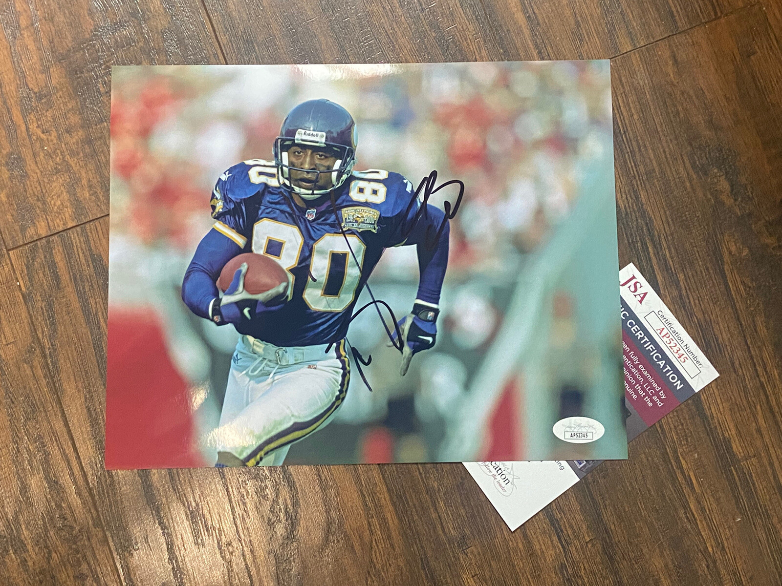 Cris Carter Autographed Signed Minnesota Vikings Football 8x10 Photo Jsa COA HOF Ohio State 