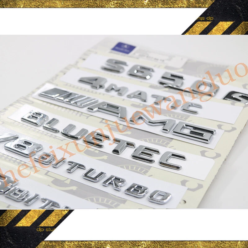 Insignia de calcomanía cromada emblema maletero "E350 4Matic" para Mercedes Benz W212 W213/ Foto 3 de 4