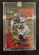 2020 Select Jordyn Brooks Red Disco Prizm Field Level Rookie RC #37/49 Dolphins