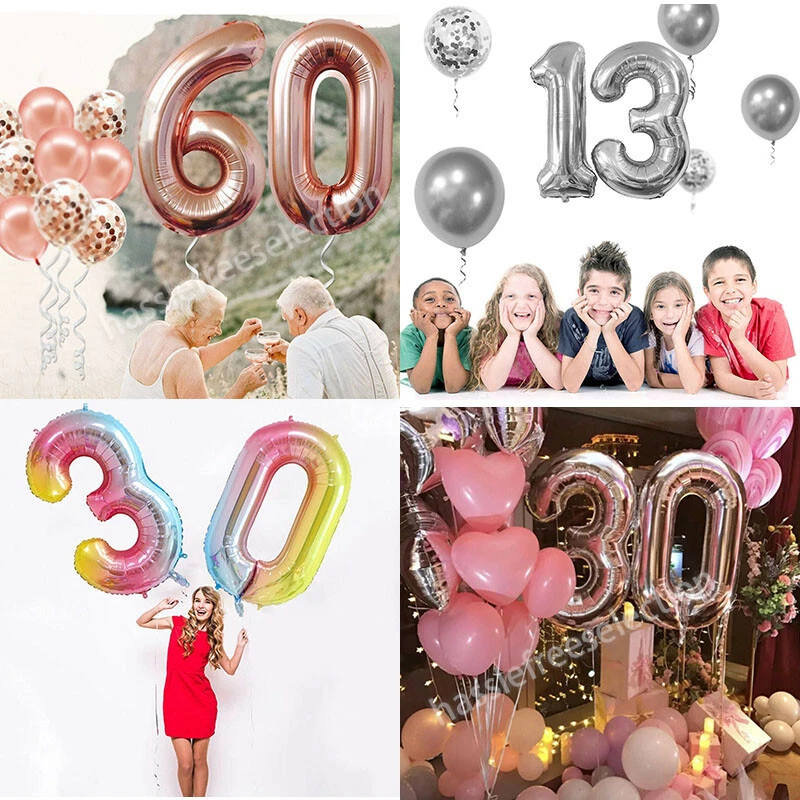 40cm/100cm Letter Alphabet Number Foil Balloon Birthday Party Wedding Decoration - image 3 of 4