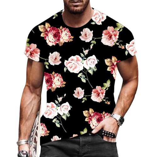 floral men t shirt