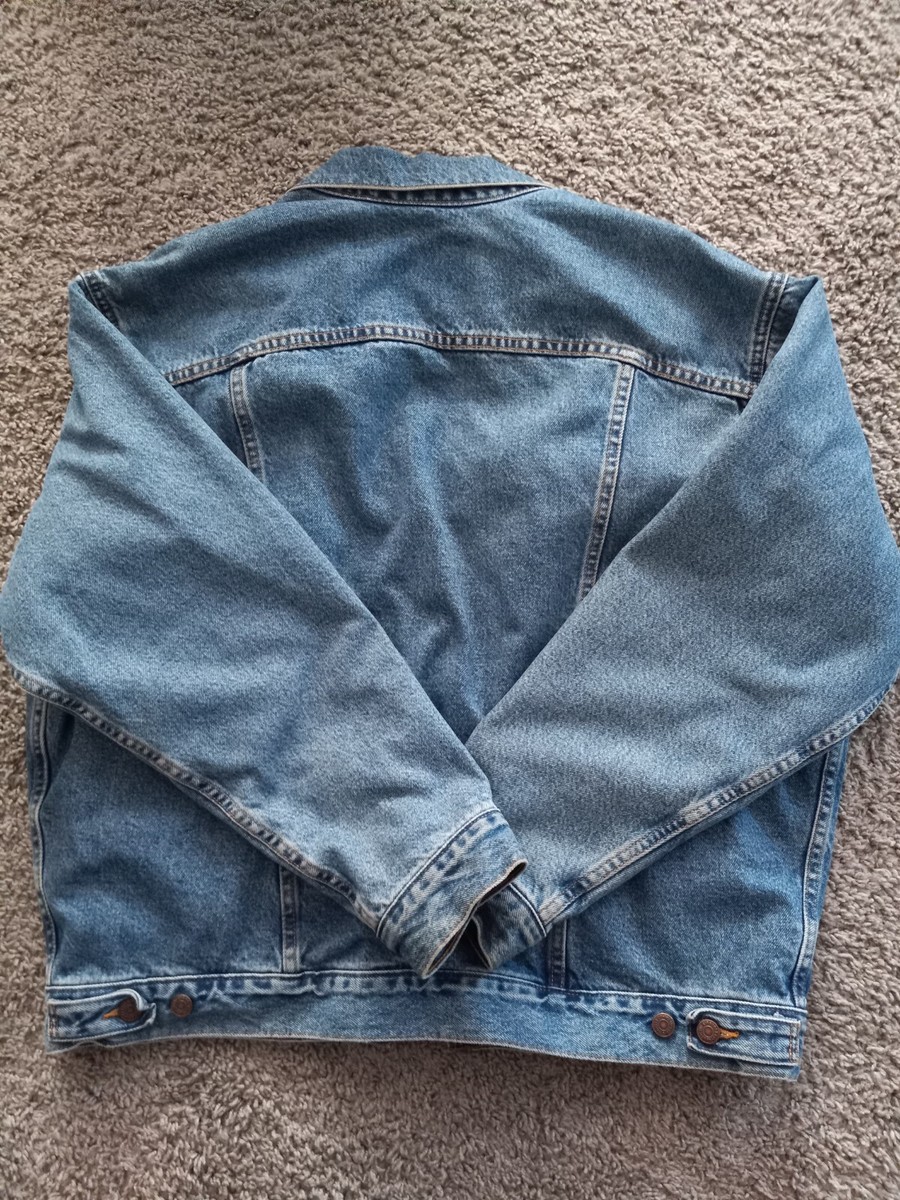 Vintage Levi's Denim Trucker Bomber Jacket Size L Plaid Vintage Levi's Denim Trucker Bomber Jacket Size L Plaid