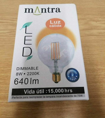 Mantra Led Leuchmittel - E27 8W - 2200K - 640 lm - R09205 UR