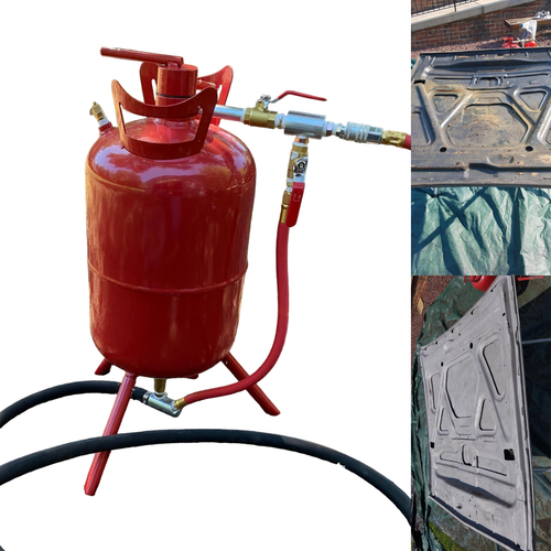 20 Lb Abrasive Blaster Pressurized Sandblaster Blasting Media Portable