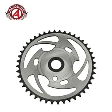 ALTALINE BICYCLE CHAINRING 44t 1/2 X 1/8 Chrome/Black LOWRIDER CRUISER BIKE.