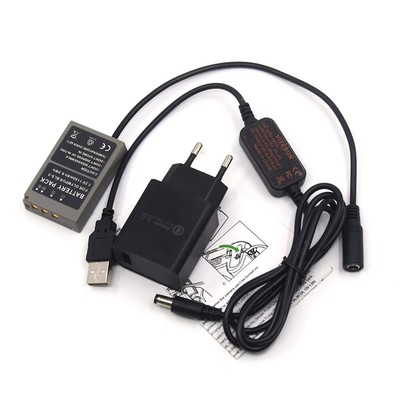 Dummy Battery For Olympus PEN E-PL2 PL5 PM2 Stylus 1 OM-D E-M10 E-M10 Mark II
