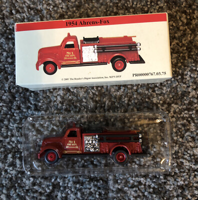 1954 Ahrens-Fox 1:64 Die Cast Fire Truck - 2001 Readers Digest