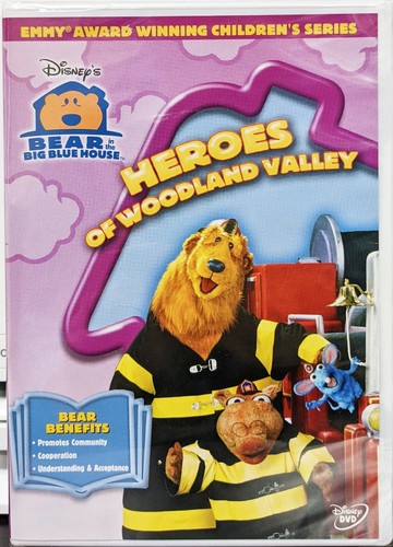 Bear in the Big Blue House Heroes of Woodland Valley (DVD) Disney Movie Club NEW - Afbeelding 1 van 3