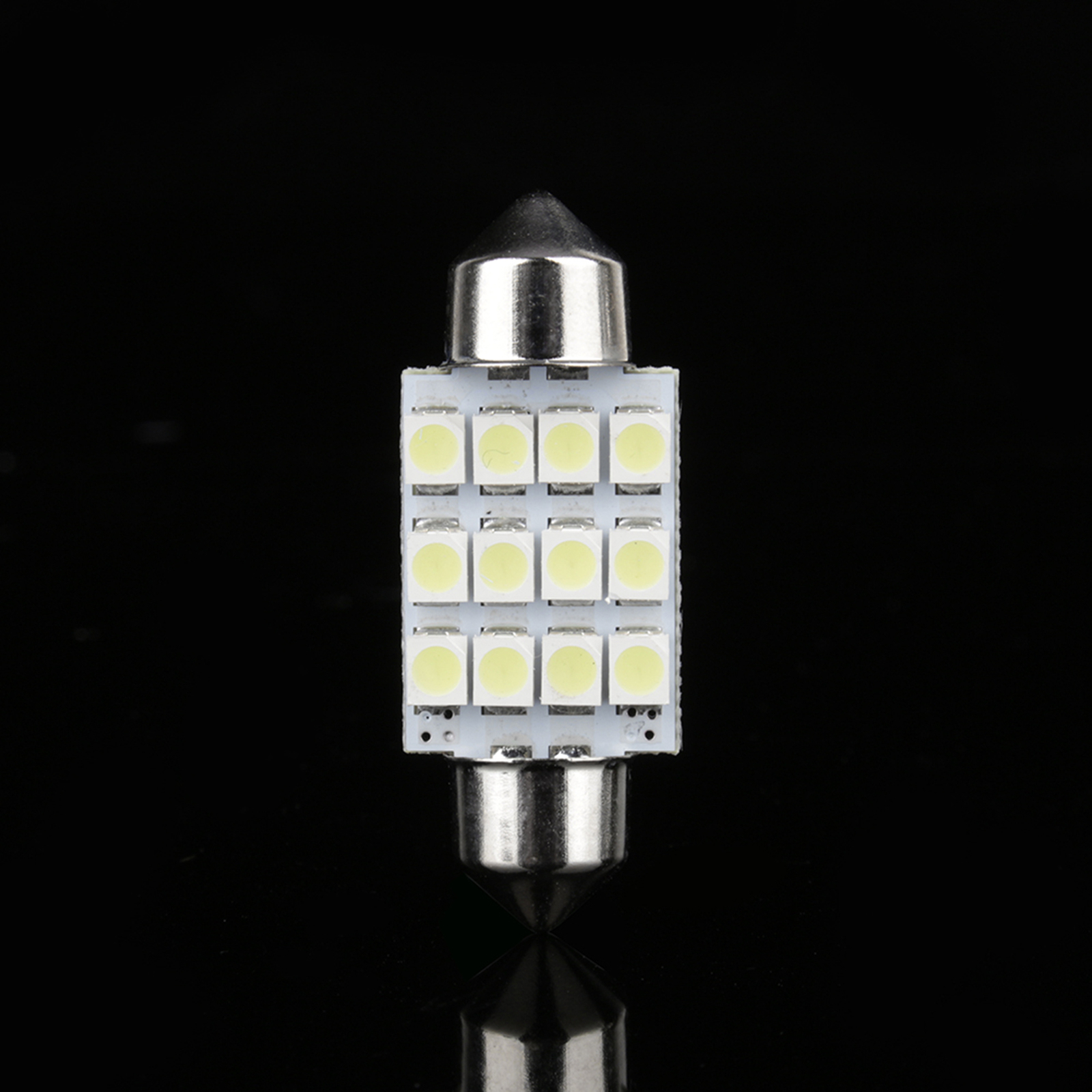 *White LED Car Bulb 31mm Festoon 12 SMD Dome Map Interior Light Lamp DE3175 7638917169386 eBay