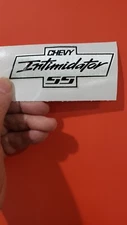 Chevrolet Intimidator SS perfect quality Sticker  4" for gas guys! ONLY $2.99ea.