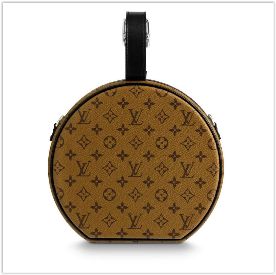 RARE Louis Vuitton PETITE BOITE CHAPEAU Reverse Monogram Wild Marron M51481 image 4