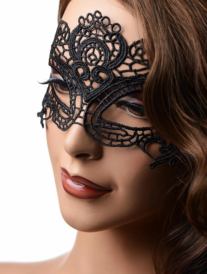 The Enchanted Black Lace Mask Sexy Sub Dom Master Slave Fifty Shades Of Grey 50 - Image 2 of 4