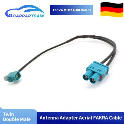 Antenna Adapter für VW RNS510 310 315 to RCD330 Double Fakra Conversion Cable