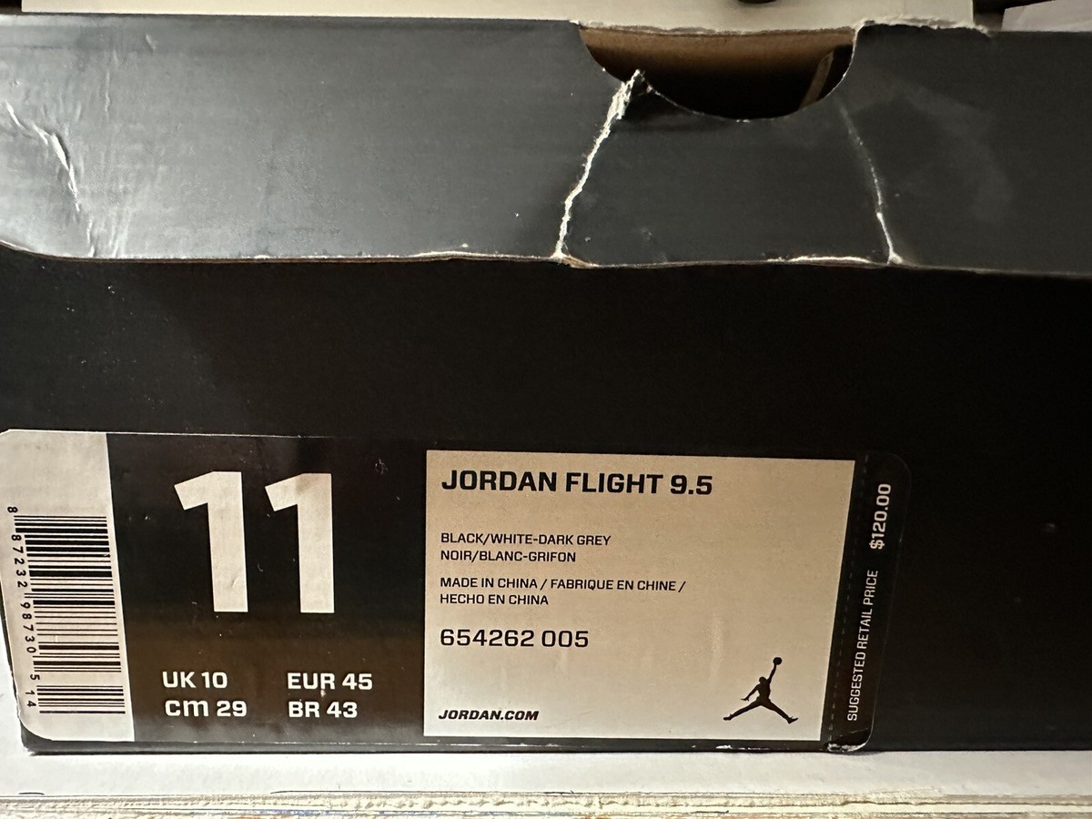 Size 11 - Air Jordan Flight 9.5 Black for sale online | eBay
