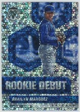 2021 Panini Mosaic Brailyn Marquez Rookie Debut Quick Pitch Silver Prizm Cubs RC