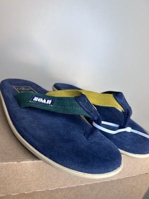 Noah X ISLAND SLIPPER FLIP FLOP 6 NAVY BLUE YELLOW GREEN NWT $128