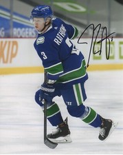 Vancouver Canucks Jack Rathbone Signed Autographed 8x10 NHL Photo COA #2