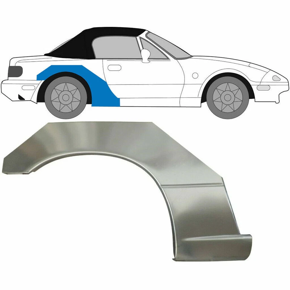 MAZDA MX-5 NA 1989-1998 Tôle de réparation Arrière / Paire - Photo 3/4
